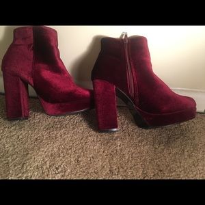 Steve Madden Velvet Boots